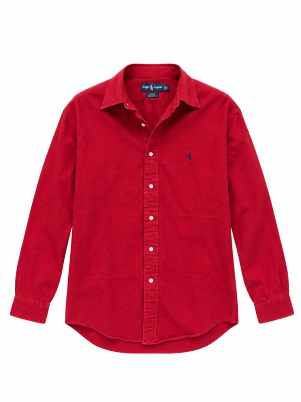 Vintage Ralph Lauren Blake 100% Cotton Red Button Down Shirt M